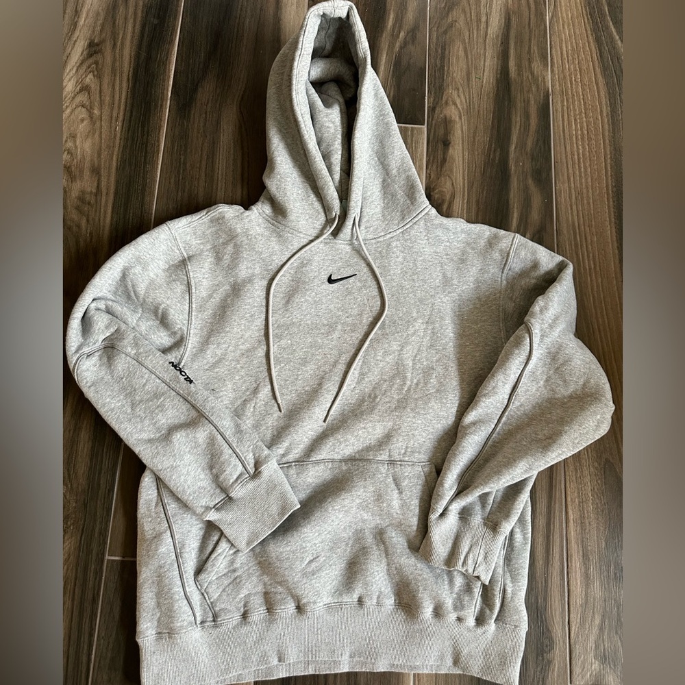 Nike x Drake NOCTA Cardinal Stock Hoodie Grey Nike Drake Hoodie Grey Pullover